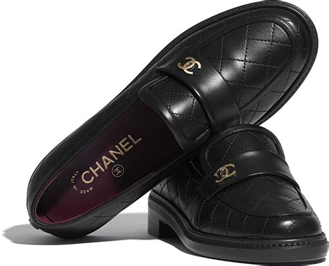 chanel lofers|Chanel lambskin loafers.